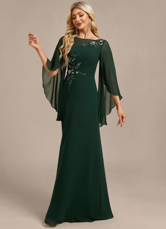 Robe de Soirée Émeraude Élégante - gallery 4