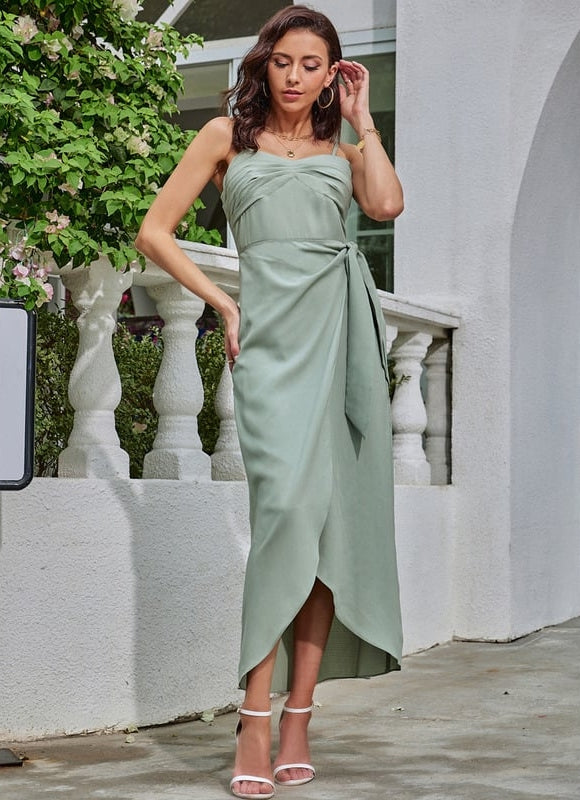 Robe De Soirée Droite Mi Longue - gallery 4
