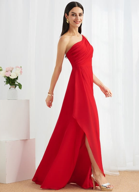 Robe de Soirée Asymétrique Fluide - gallery 1