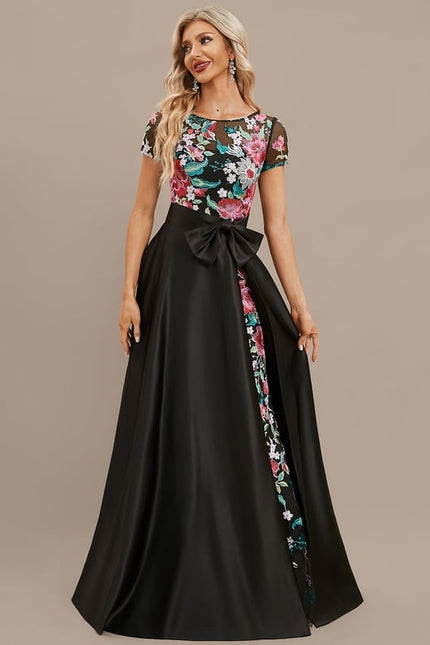 Robe De Soirée Avec Gros Noeud - gallery 2