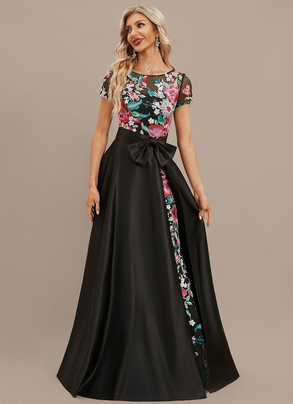 Robe De Soirée Avec Gros Noeud - gallery 2