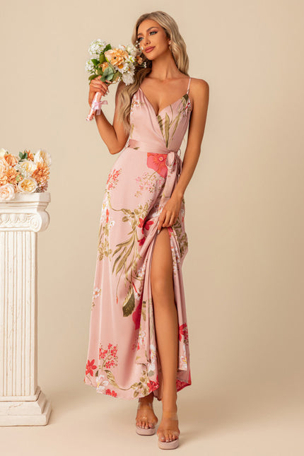 Robe de Soirée Floral Satinée - gallery 4