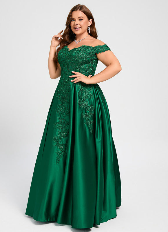Robe de Soirée Royale Satinée - gallery 6