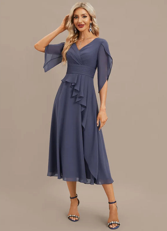 Robe de Soirée Chiffon Modèle V - gallery 1