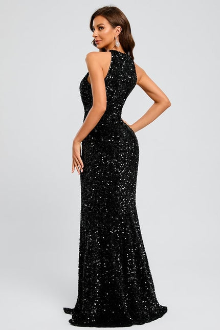 Robe de Soirée Éclat Bleu Nuit - gallery 9
