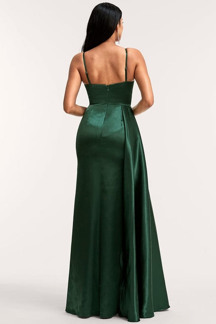 Robe de Soirée Dorée Fluide - gallery 2