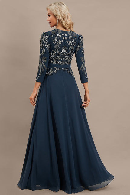 Robe de Soirée Élégance Marine Couture - gallery 5