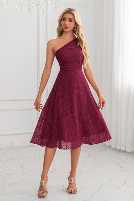 Robe de Soirée Trapèze Bordeaux - gallery 3