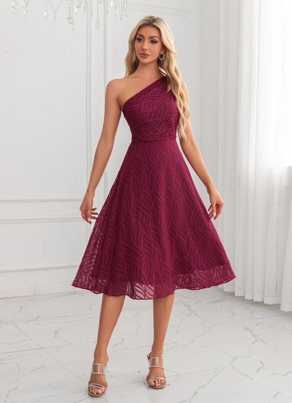 Robe de Soirée Trapèze Bordeaux - gallery 3