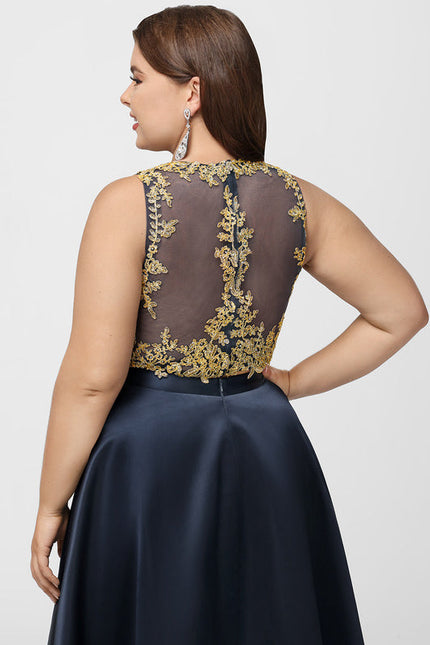 Robe de Soirée Éclat Doré Asymétrique - gallery 9