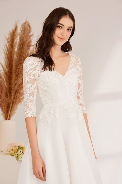 Robe de Soirée Satinée Évanescente - gallery 2