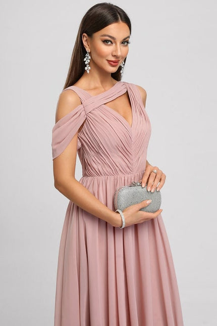 Robe Rose Pale De Soirée - gallery 4
