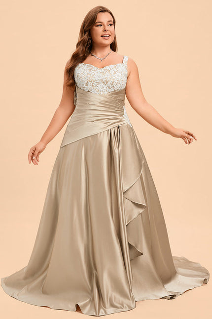 Robe de Soirée Satin Éclat Doré - gallery 5