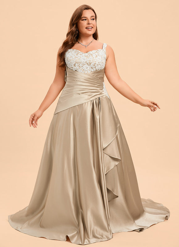 Robe de Soirée Satin Éclat Doré - gallery 5