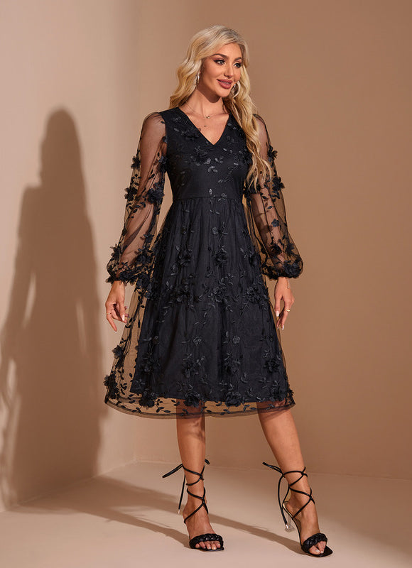 Robe de Soirée Tulle Élégante - gallery 1