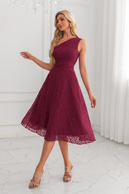 Robe de Soirée Trapèze Bordeaux