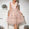 Robe de Soirée Paillettes Rosée