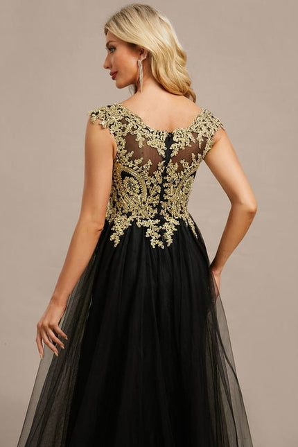 Robe de Soirée Éblouissante Noire - gallery 7