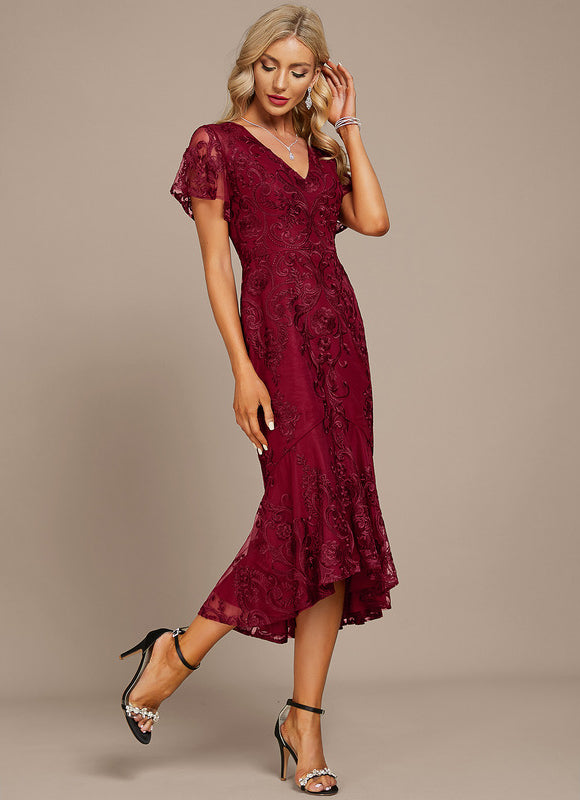 Robe de Soirée Rouge Enchanté - gallery 4