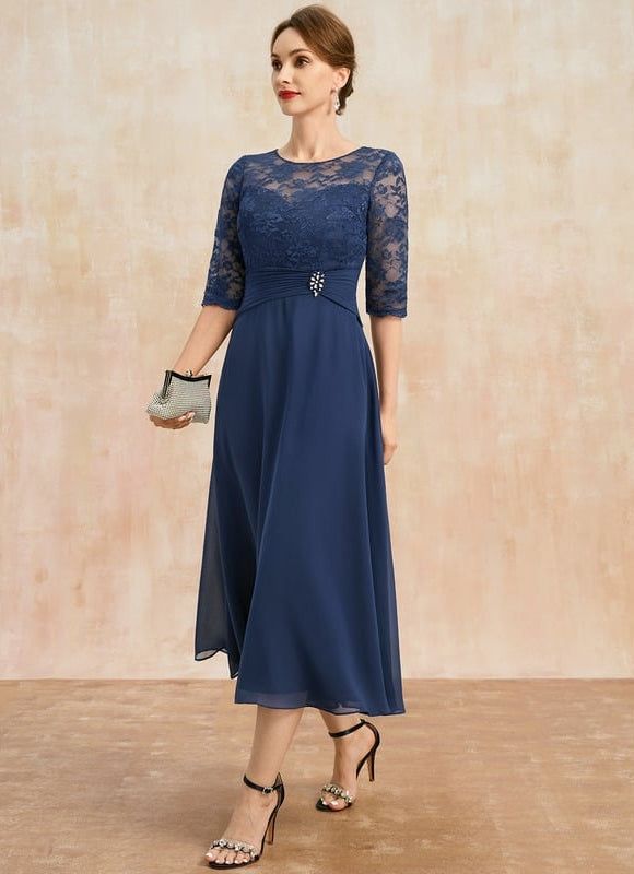 Robe de Soirée Marine Élégante - gallery 4