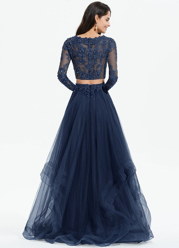 Robe de Soirée Rêve Poudré Tulle - gallery 2