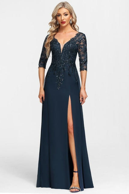 Robe de Soirée Velours Ébène - gallery 2