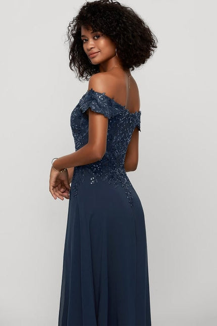 Robe de Soirée Émeraude Brodée - gallery 2