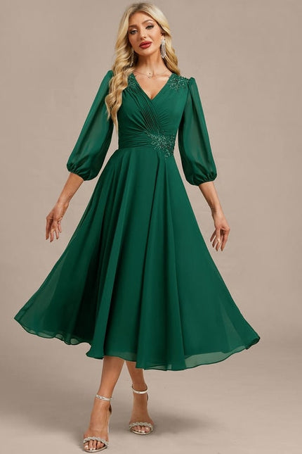 Robe De Soirée Plissée - gallery 3