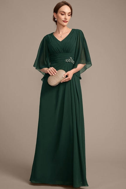 Robe de Soirée Mousseline Chic - gallery 2
