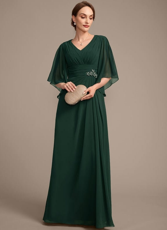 Robe de Soirée Mousseline Chic - gallery 2