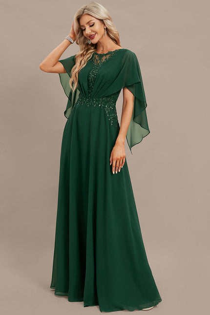 Robe de Soirée Verte Fluidité - gallery 4