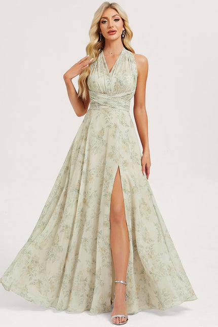 Robe de Soirée Bordeaux Fluide - gallery 4