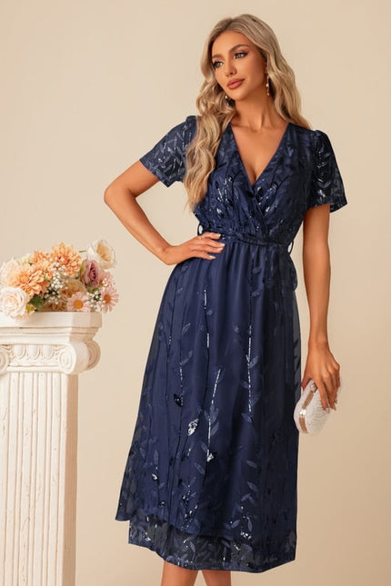 Robe De Soirée Dentelle Rose - gallery 8