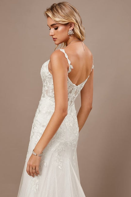 Robe de Soirée Dentelle Éthérée - gallery 5