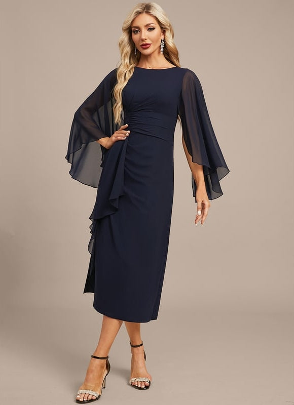 Robe de Soirée Nuit Élégante Voilée