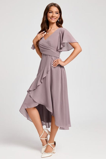 Robe De Soirée Rose Poudrée - gallery 2