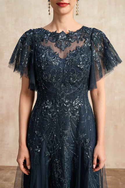 Robe de Soirée Marine Étoilée - gallery 3