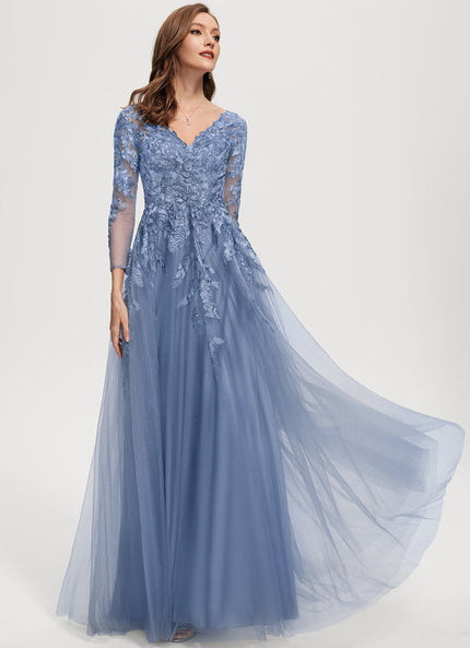 Robe de Soirée Tulle Grise