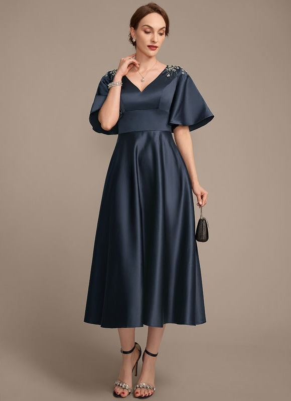 Robe de Soirée Satinée Sophistiquée - gallery 3