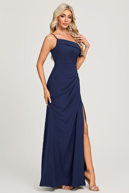 Robe de Soirée Fluide Asymétrique - gallery 5