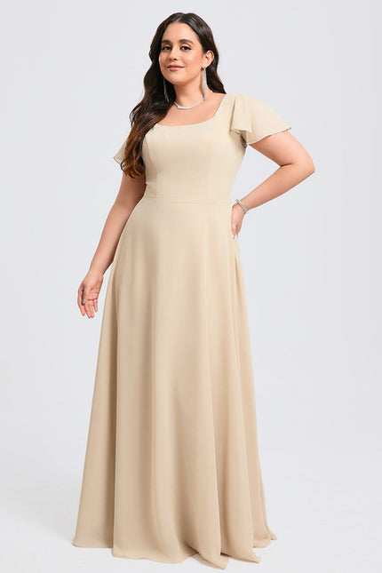 Robe de Soirée Fluide Vert Deau - gallery 7