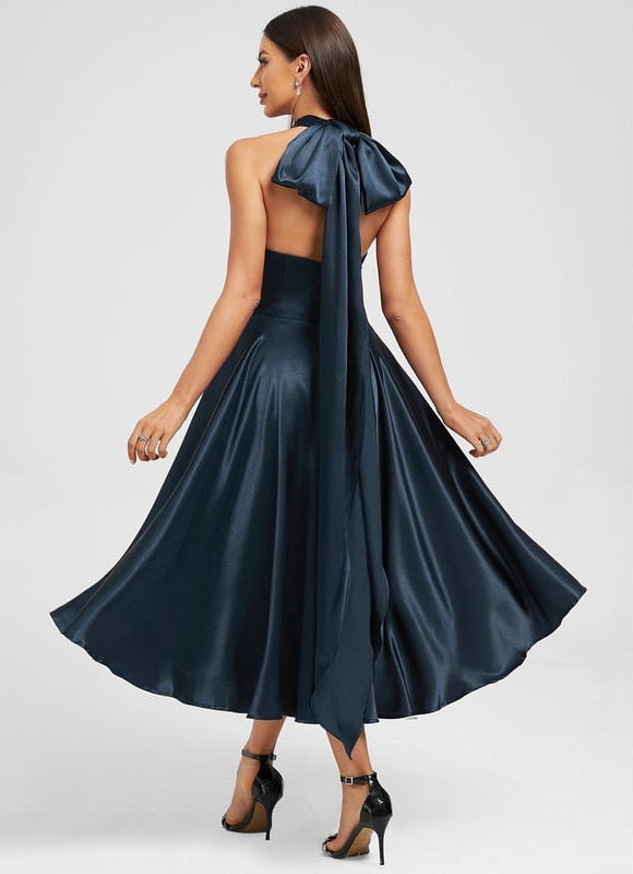 Robe de Soirée Décolleté Fluide - gallery 3