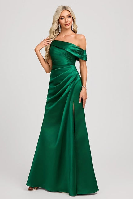Robe de Soirée Émeraude Glissante - gallery 2