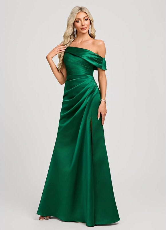 Robe de Soirée Émeraude Glissante - gallery 2