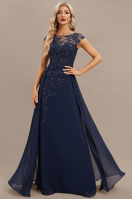 Robe de Soirée Illusion Étoilée