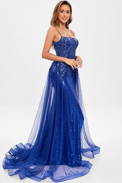 Robe de Soirée Bleu Éclatante - gallery 5