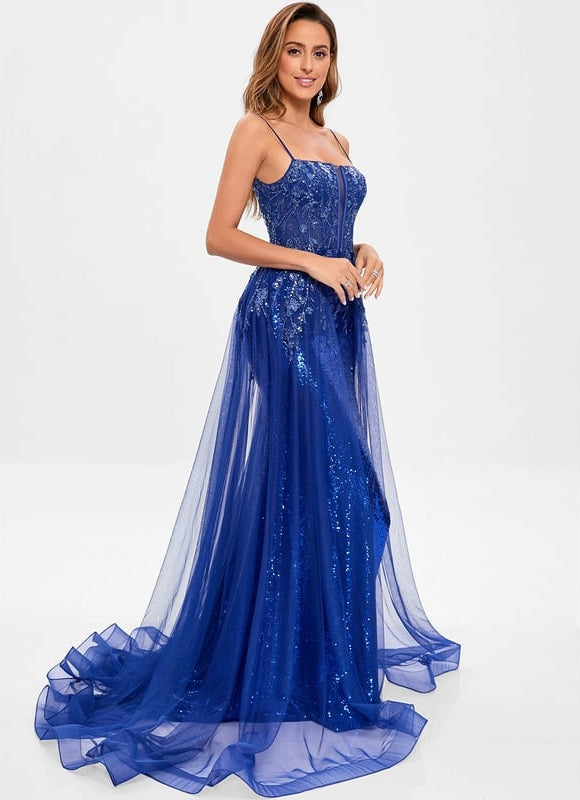 Robe de Soirée Bleu Éclatante - gallery 5