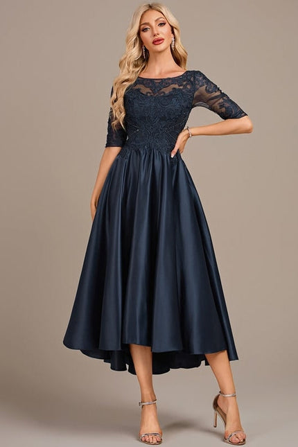 Robe de Soirée Marine Raffinée - gallery 2