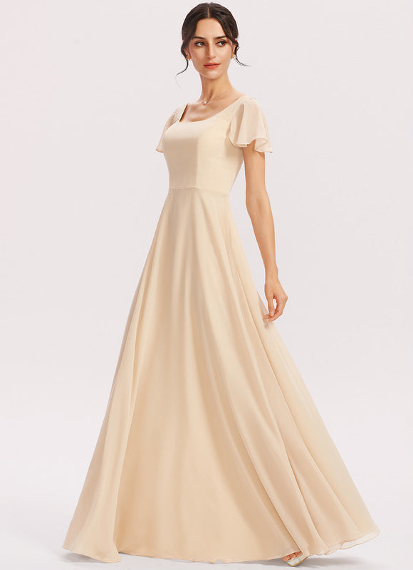 Robe de Soirée Fluide Vert Deau