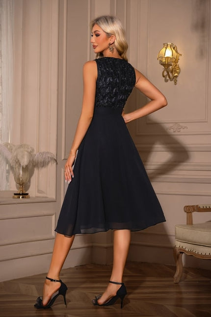 Robe de Soirée Aérienne Noire - gallery 1